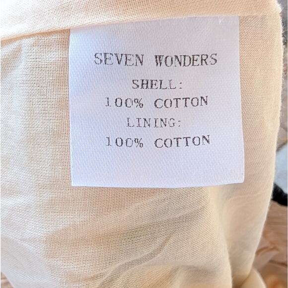 Seven Wonders Sand/Black York Cotton High Waist Mini Shorts, size S - Picture 8 of 8